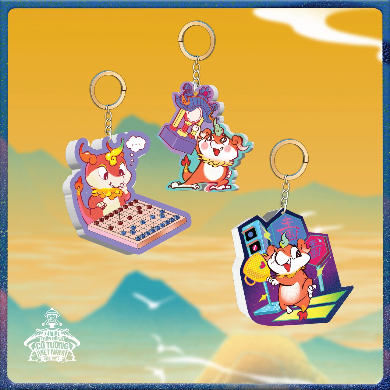 Móc khoá trân châu