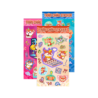 Ba tập sticker Trân Châu
